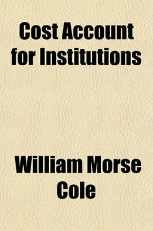 Cover of Cost Account for Institutions