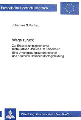 Cover of Wege Zurueck