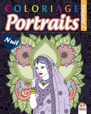 Book cover for Coloriage Portraits 7 - Nuit