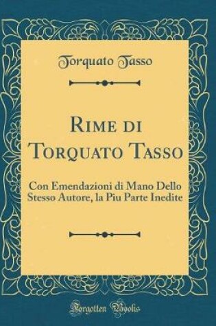 Cover of Rime Di Torquato Tasso