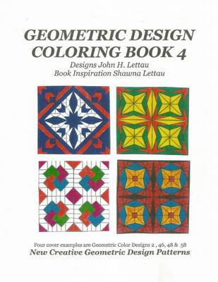 Book cover for Geometric Design Coloring Book 4