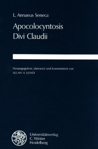 Cover of Apocolocyntosis Divi Claudii