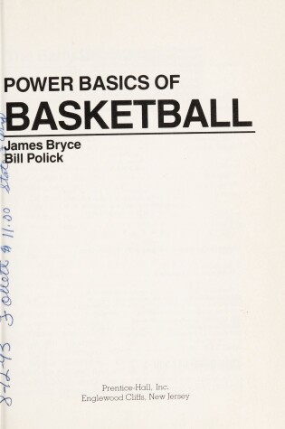 Cover of Power Basics Basketball Bryce/Polick