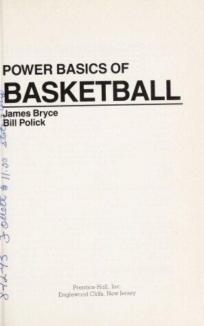 Book cover for Power Basics Basketball Bryce/Polick