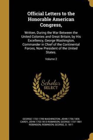 Cover of Official Letters to the Honorable American Congress,