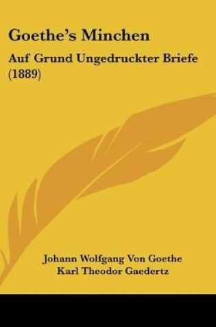 Cover of Goethe's Minchen