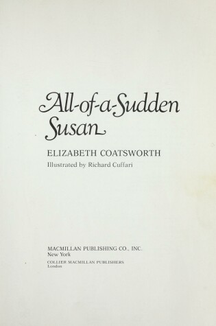 Cover of All-Of-A-Sudden Susan,