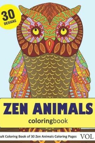 Cover of Zen Animals Coloring Book