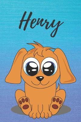 Book cover for Henry dog coloring book / notebook / journal / diary