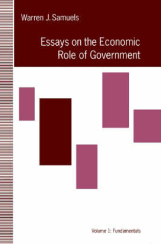 Cover of Essays in the Economic Role of Government: Fundamentals