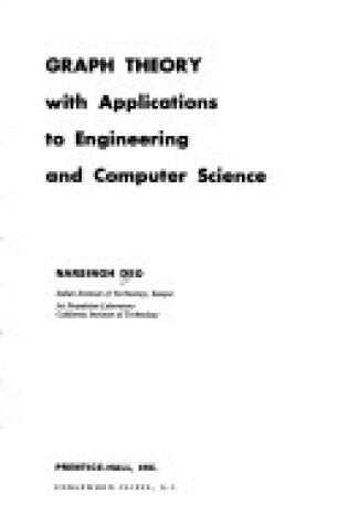 Cover of Graph Theory with Applications to Engineering and Computer Science