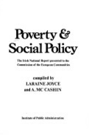 Cover of Poverty and Social Policy