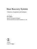 Book cover for Reay: *Heat* Recovery Systems - A Direct