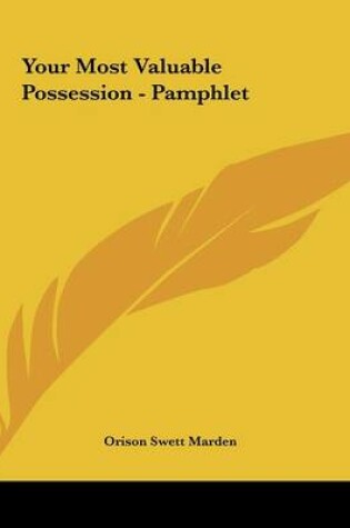 Cover of Your Most Valuable Possession - Pamphlet
