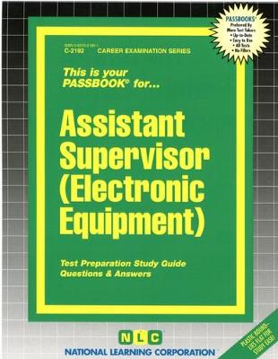 Book cover for Assistant Supervisor (Electronic Equipment)