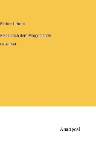 Cover of Reise nach dem Morgenlande