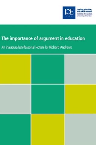 Cover of The importance of argument in education