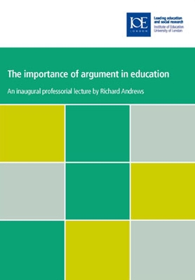 Cover of The importance of argument in education