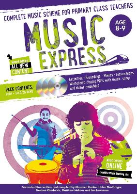 Book cover for Music Express: Age 8-9 (Book + 3CDs + DVD-ROM)