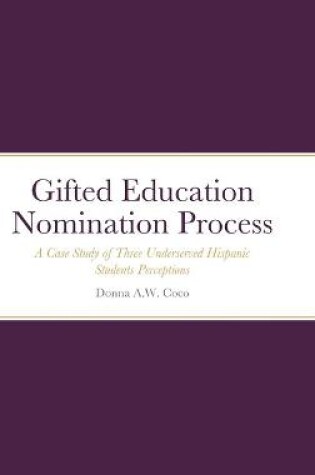 Cover of Gifted Education Nomination Process