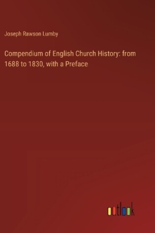 Cover of Compendium of English Church History