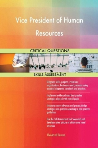 Cover of Vice President of Human Resources Critical Questions Skills Assessment