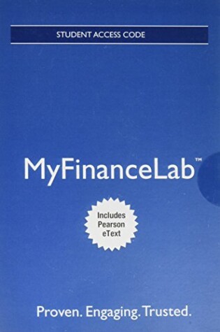 Cover of Mylab Finance with Pearson Etext -- Access Card -- For Foundations of Finance
