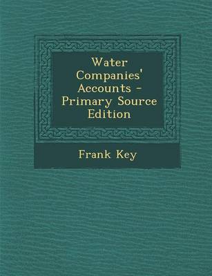 Book cover for Water Companies' Accounts