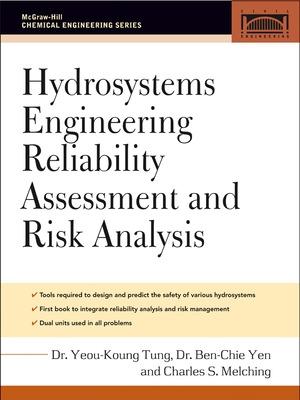 Book cover for Hydrosystems Engineering Reliability Assessment and Risk Analysis