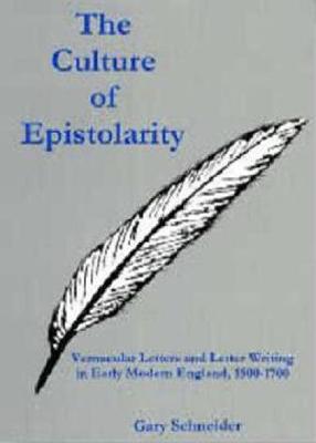 Book cover for The Culture Of Epistolarity