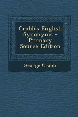 Cover of Crabb's English Synonyms