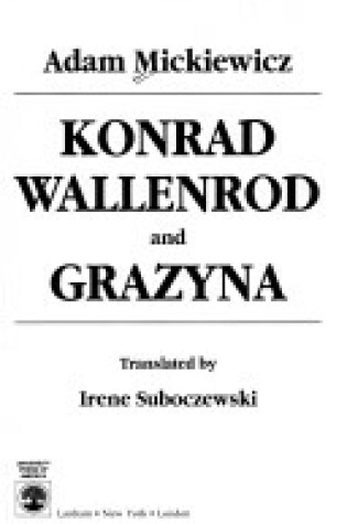 Cover of Konrad Wallenrod and Grazyna