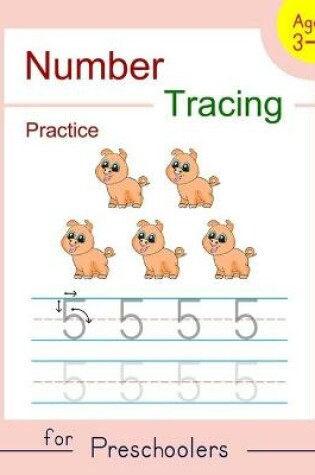 Cover of Number Tracing Practice for Preschoolers
