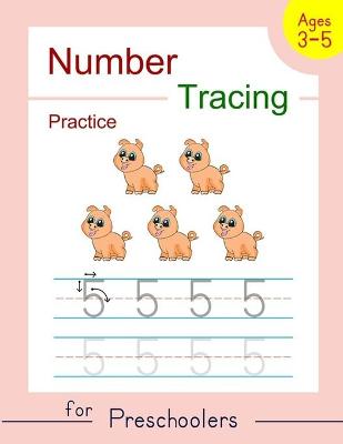 Cover of Number Tracing Practice for Preschoolers