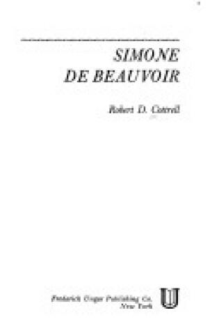 Cover of Simone de Beauvoir