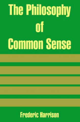 Cover of The Philosophy of Common Sense