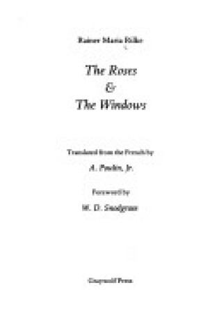 Cover of Roses; And the Windows