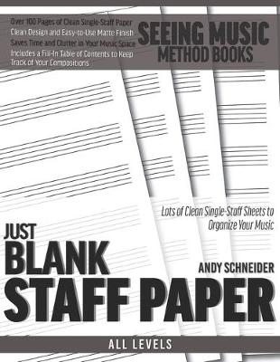 Cover of Just Blank Staff Paper