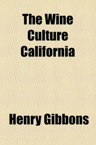 Cover of The Wine Culture California