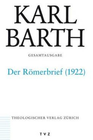 Cover of Karl Barth Gesamtausgabe