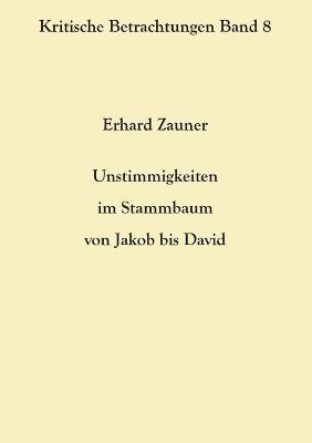 Book cover for Unstimmigkeiten im Stammbaum von Jakob bis David