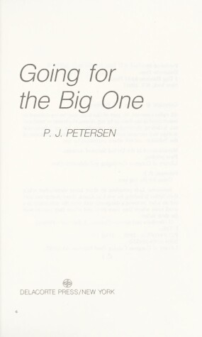 Book cover for Going for the Big on