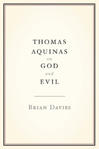 Cover of Thomas Aquinas on God and Evil