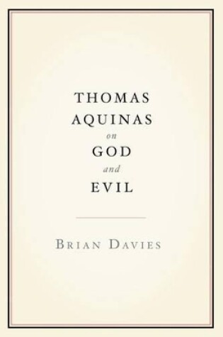 Cover of Thomas Aquinas on God and Evil