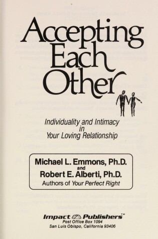 Cover of Accepting Each Other