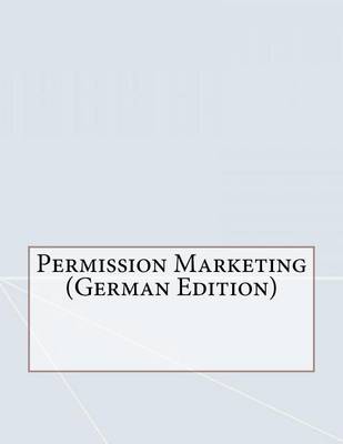 Book cover for Permission Marketing (German Edition)