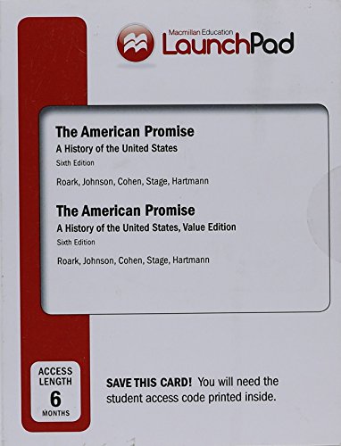 Book cover for Launchpad for the American Promise and the American Promise Value Edition (Six Month Access)