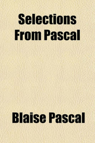 Cover of Selections from Pascal