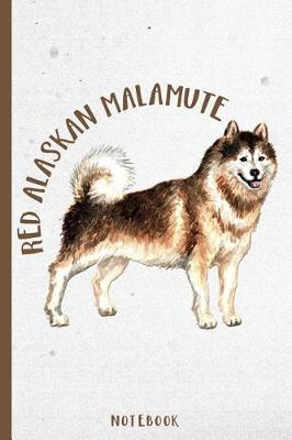 Book cover for Red Alaskan Malamute Arctic Sled Dog