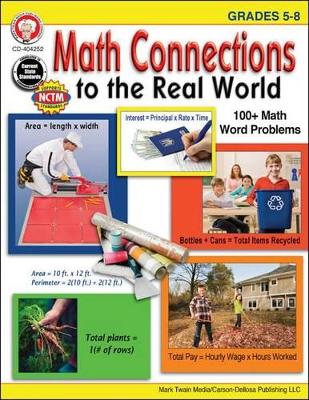 Book cover for Math Connections to the Real World, Grades 5 - 8